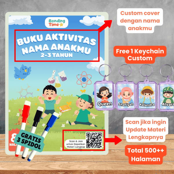Buku Aktivitas Custom Nama 2-5 Tahun - Image 2