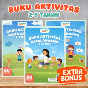 Buku Aktivitas Custom Nama 2-5 Tahun