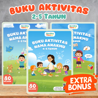 Buku Aktivitas Custom Nama 2-5 Tahun